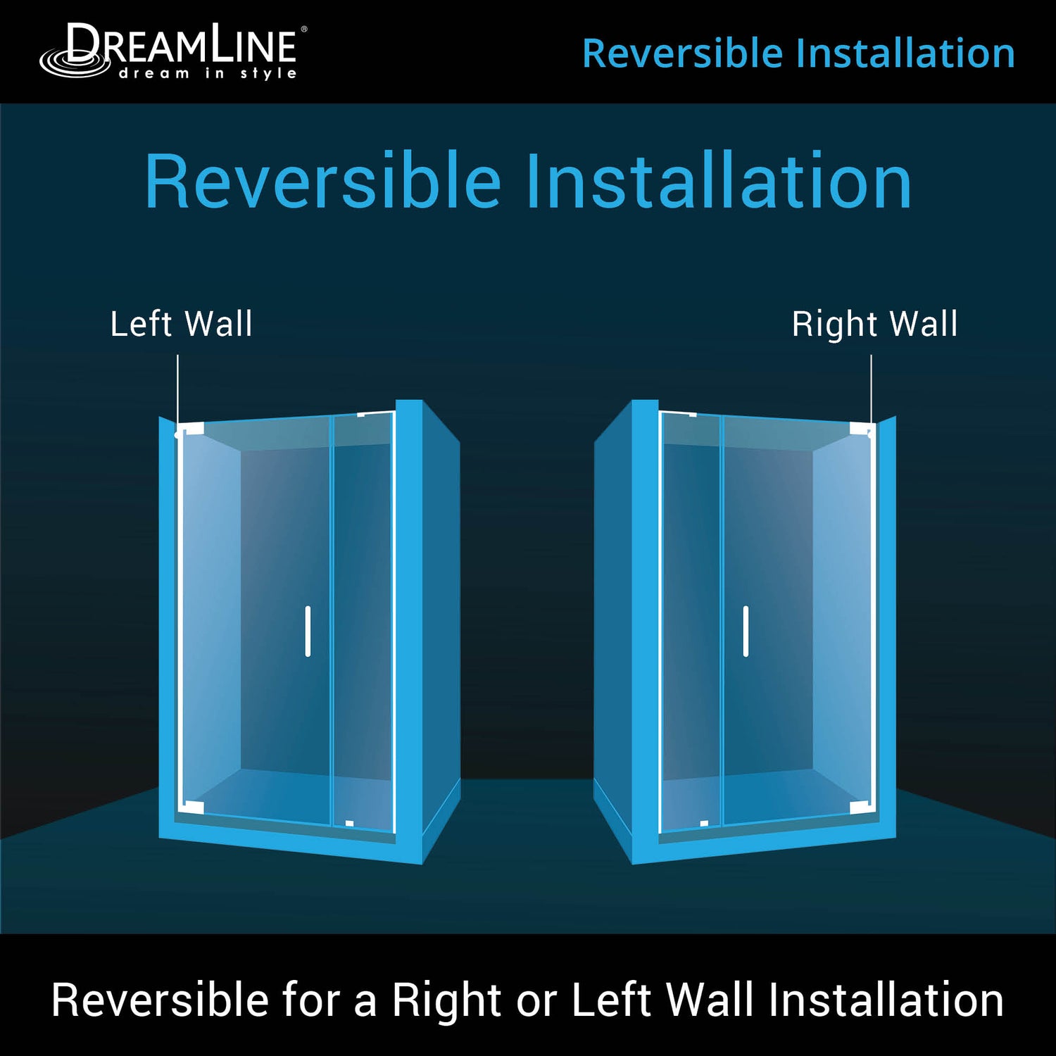 DreamLine Elegance-LS 37 - 39 in. W x 72 in. H Frameless Pivot Shower Door in Brushed Nickel