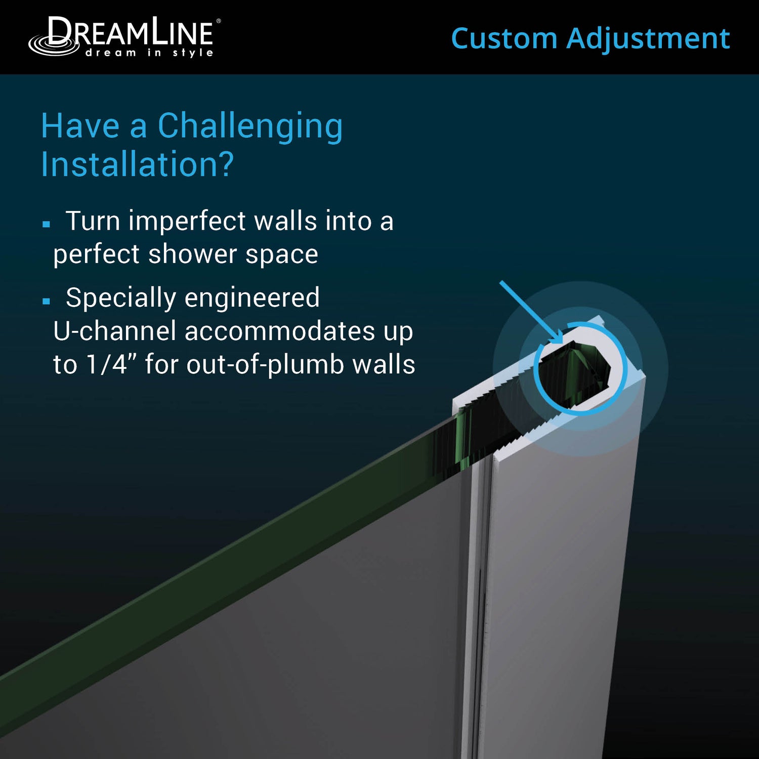 DreamLine Prism Plus 34 in. x 72 in. Frameless Neo-Angle Hinged Shower Enclosure in Brushed Nickel