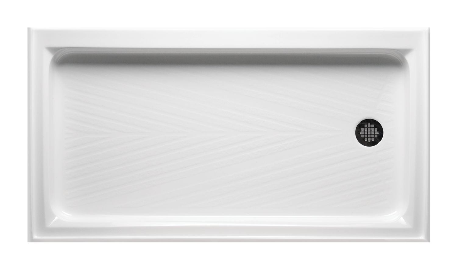 Americh A6032ER-WH 60" x 32" End Drain Right Shower Base - White