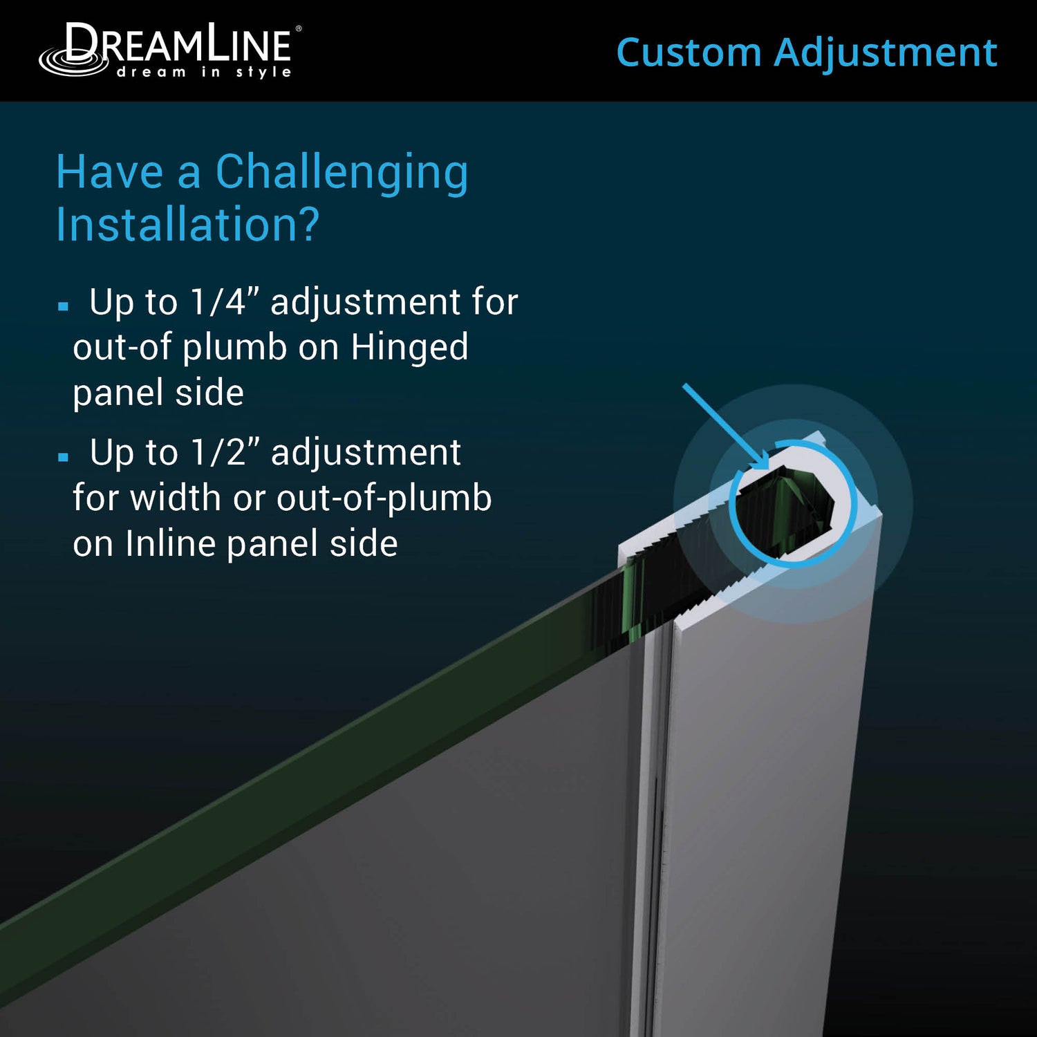 DreamLine Unidoor-X 58 1/2-59 in. W x 72 in. H Frameless Hinged Shower Door in Oil Rubbed Bronze