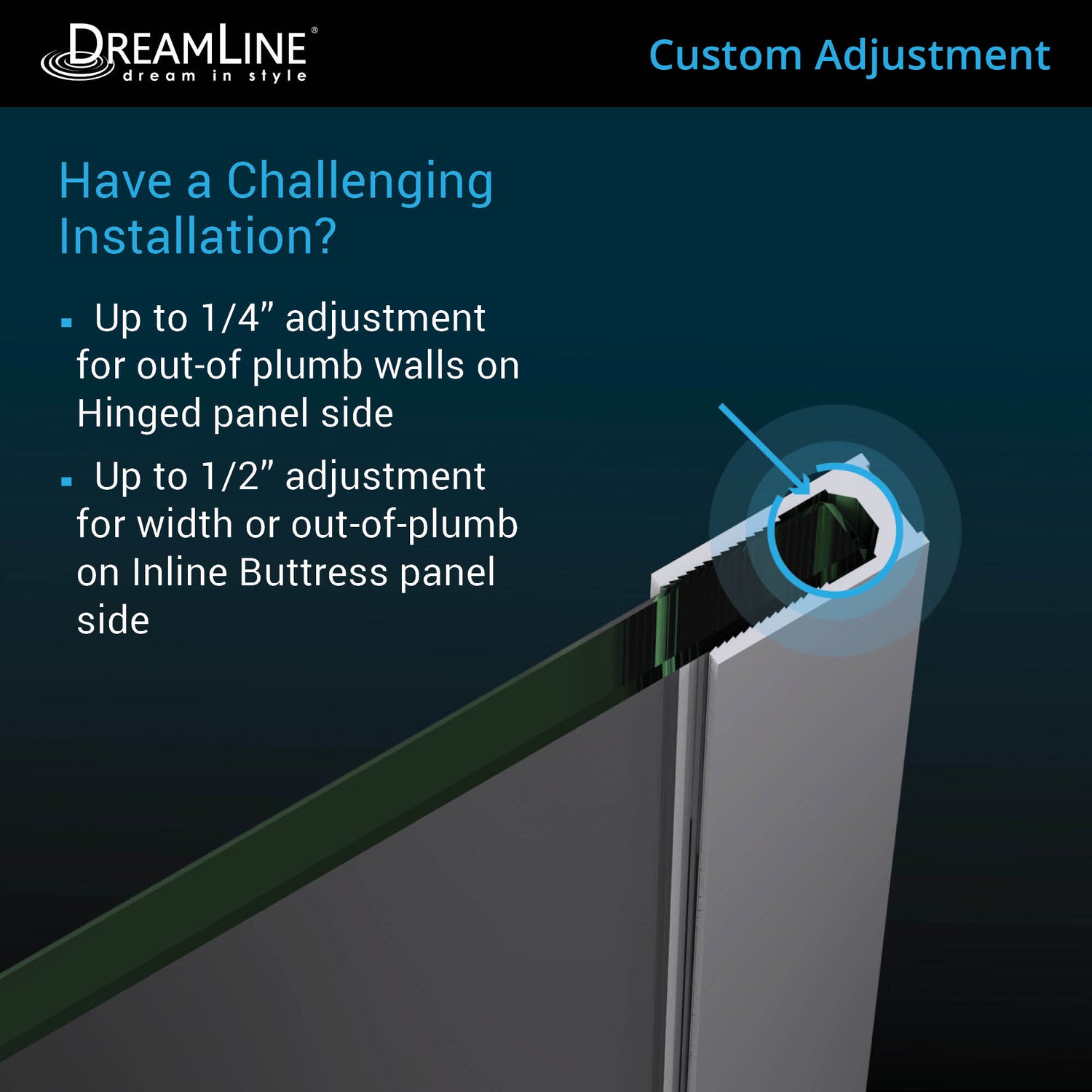 DreamLine Unidoor-X 72-72 1/2 in. W x 72 in. H Frameless Hinged Shower Door in Oil Rubbed Bronze