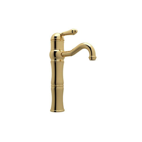 Acqui® Single Handle Tall Lavatory Faucet Italian Brass PoshHaus
