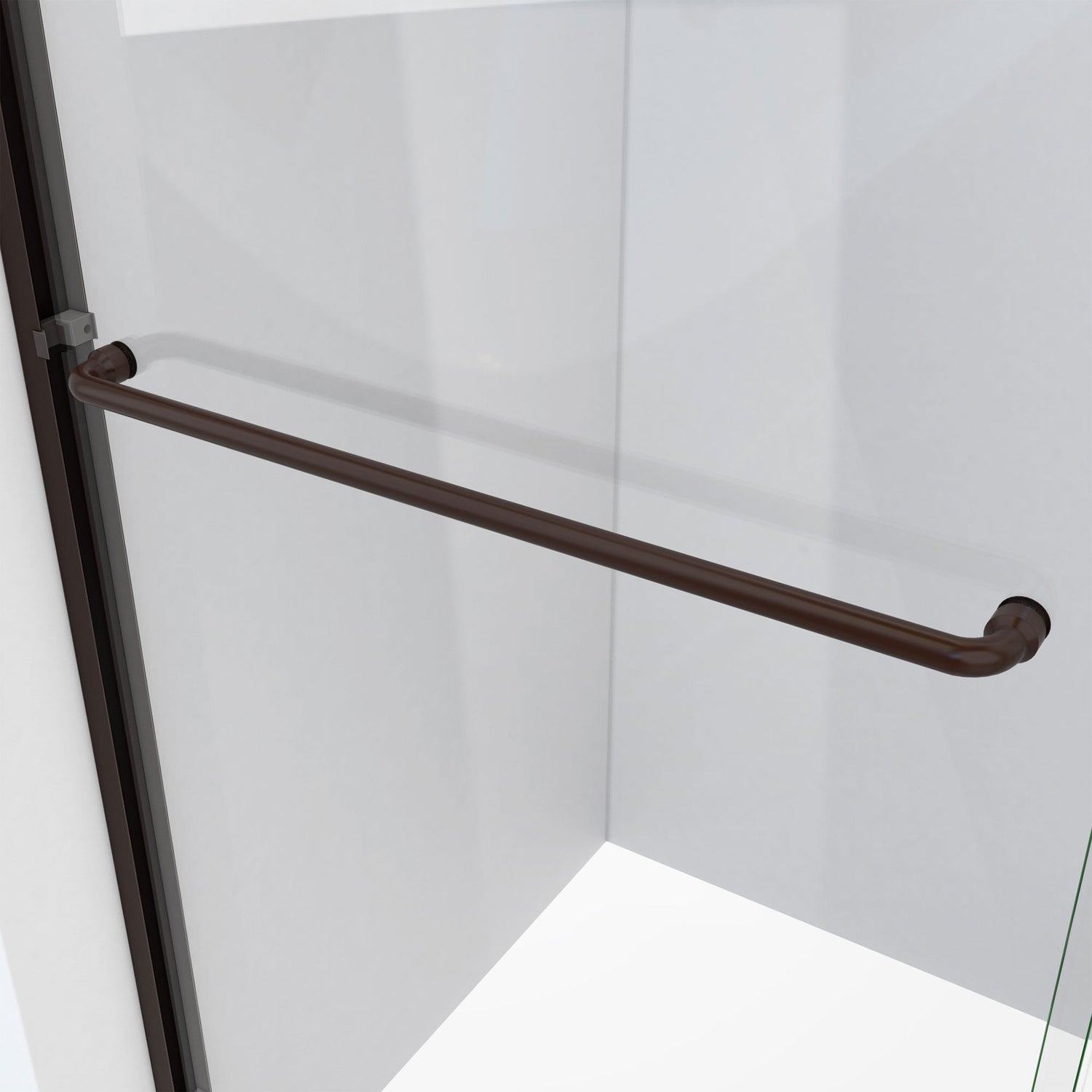 DreamLine Alliance Pro HV 56-60 in. W x 76 1/2 in. H Semi-Frameless Sliding Shower Door in Oil Rubbed Bronze and Clear Glass