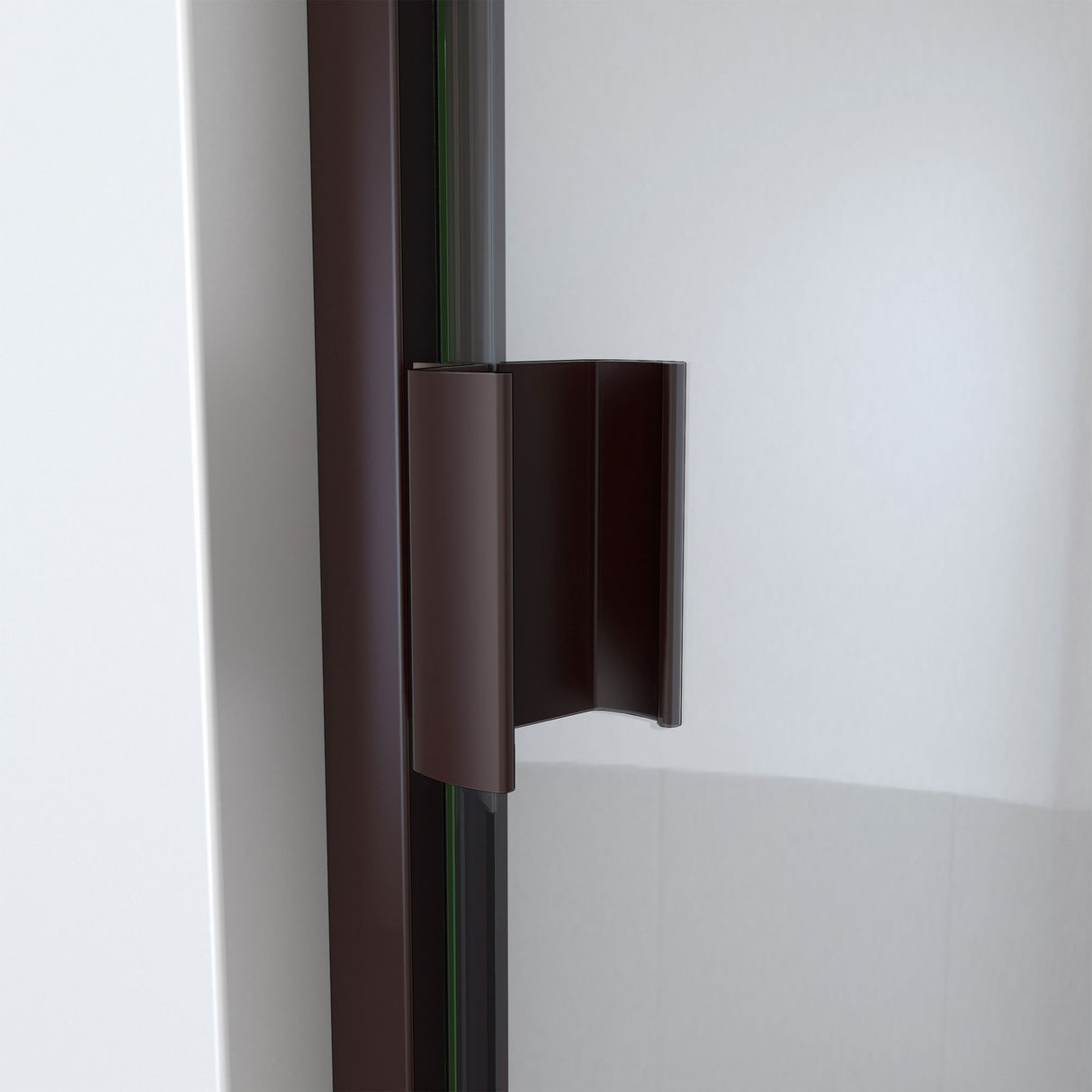 DreamLine Alliance Swing BG 30 - 31 in. W x 66 in. H Semi-Frameless Swing Shower Door in Oil Rubbed Bronze and Clear Glass