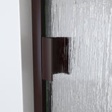 DreamLine Alliance Swing BG 30 - 31 in. W x 69 in. H Semi-Frameless Swing Shower Door in Oil Rubbed Bronze and Rain Glass