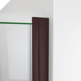 DreamLine Alliance Swing 33 in. W x 72 5/8 in. H Semi-Frameless Swing Shower Door in Oil Rubbed Bronze and Clear Glass