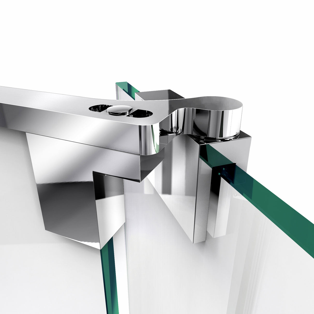 DreamLine Allure 58-59 in. W x 73 in. H Frameless Pivot Shower Door in Chrome