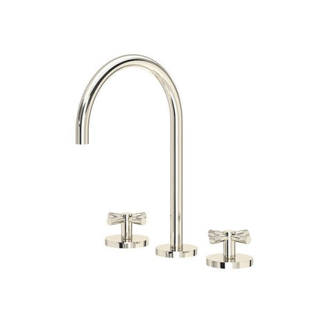 Amahle™ Widespread Lavatory Faucet With C-Spout Polished Nickel PoshHaus