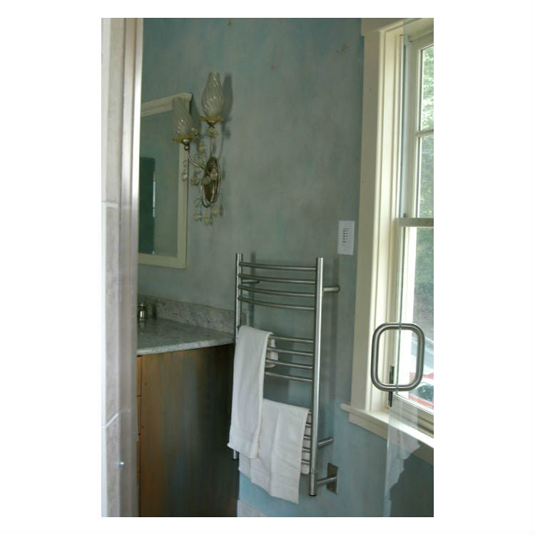 Amba Products CCB Jeeves Model C Curved 13-Bar Hardwired Towel Warmer - 6.5 x 21.25 x 36.75 in. - Brushed Finish
