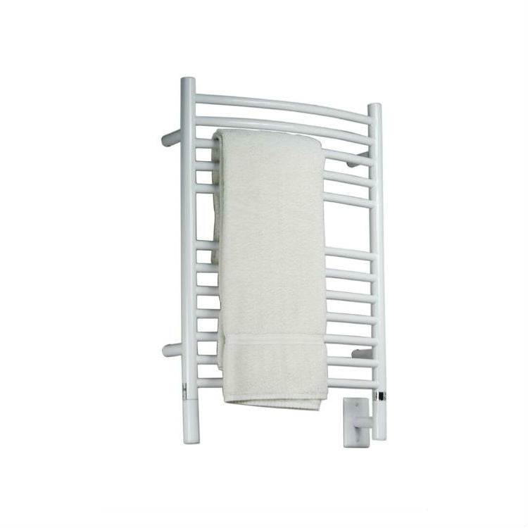 Amba Products ECW Jeeves Model E Curved 12-Bar Hardwired Towel Warmer - 6.5 x 21.25 x 31.75 in. - White Finish