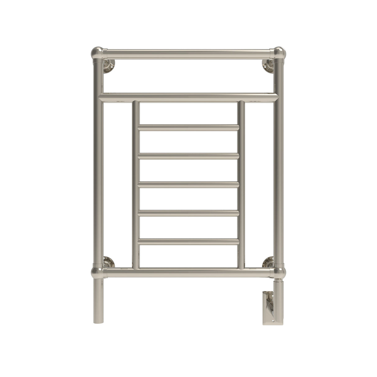 Amba Products T-2536PN Traditional Model 8-Bar Hardwired Towel Warmer - 5.375 x 25.25 x 36.375 in. - Polished Nickel Finish