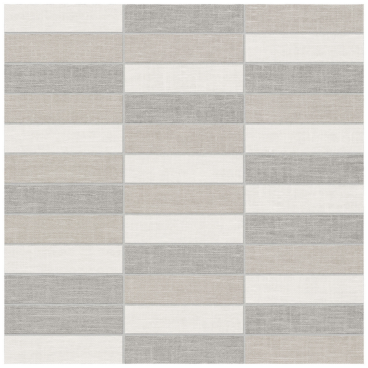 Anatolia Tile 1X4 Belgian Linen Light Blend Stacked Mosaics. I Sheet = .96 Sq. Ft. 4501-0030-1  - premium natural stone mosaic tile from Anatolia Tile, available at PoshHaus showroom in Keene, NH