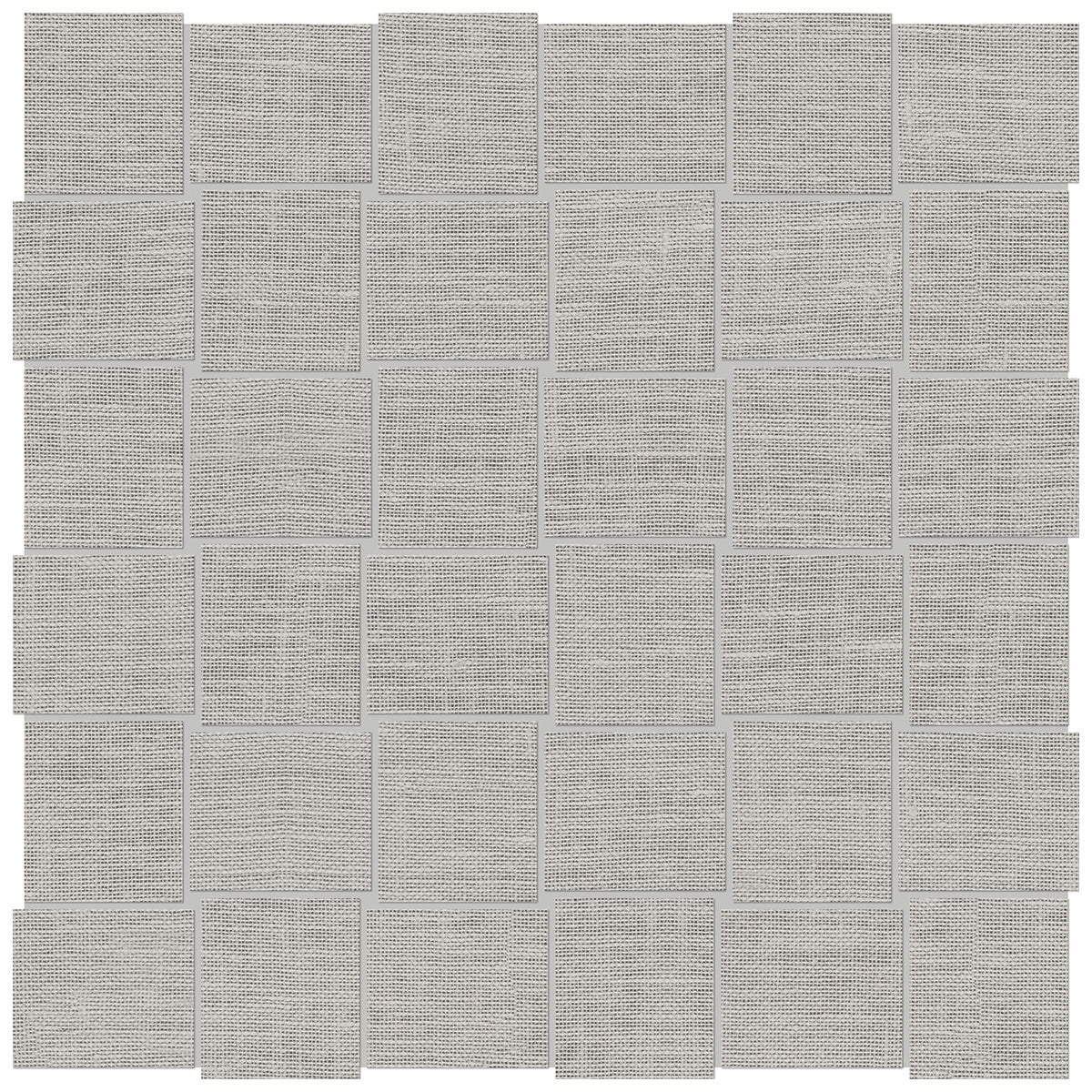Anatolia Tile 2X2 Basketweave Belgian Linen Fog Porcelain Mosaics. 1 Sheet = .96 Sq. Ft. 4501-0028-1 (69-568) Fog Basketweave 2x2 - premium natural stone mosaic tile from Anatolia Tile, available at PoshHaus showroom in Keene, NH