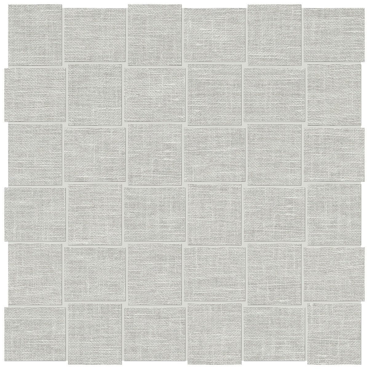 Anatolia Tile 2X2 Basketweave Belgian Linen Mist Porcelain Mosaics. 1 Sheet = .96 Sq. Ft. 4501-0032-1 Mist Basketweave 2x2 - premium natural stone mosaic tile from Anatolia Tile, available at PoshHaus showroom in Keene, NH