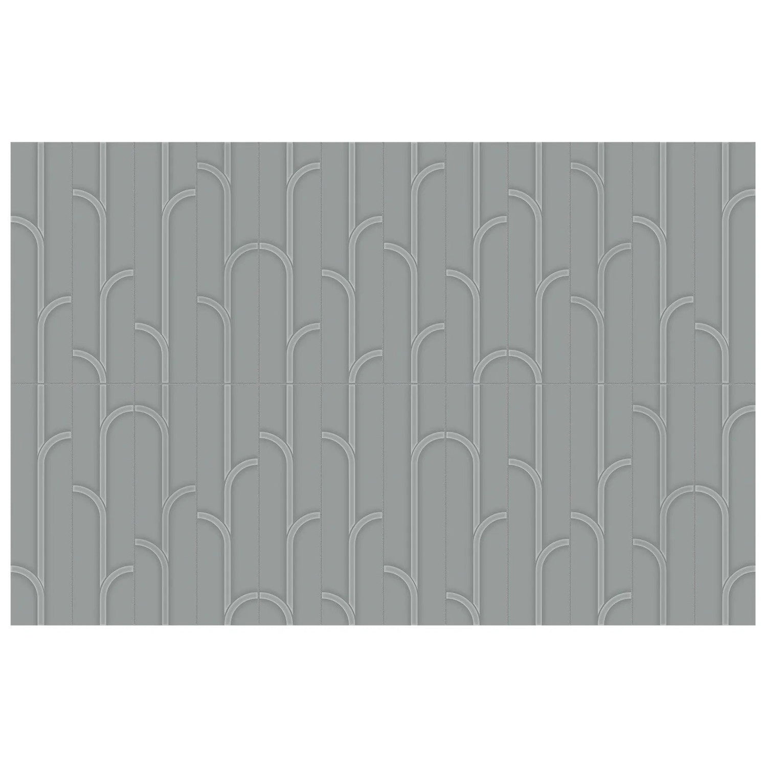 Anatolia Geometra 3X12 Ivy Charcoal Glossy Ceramic Wall Tile 4000-0308-0 Charcoal Ivy 3x12 - premium natural stone mosaic tile from Anatolia Tile, available at PoshHaus showroom in Keene, NH