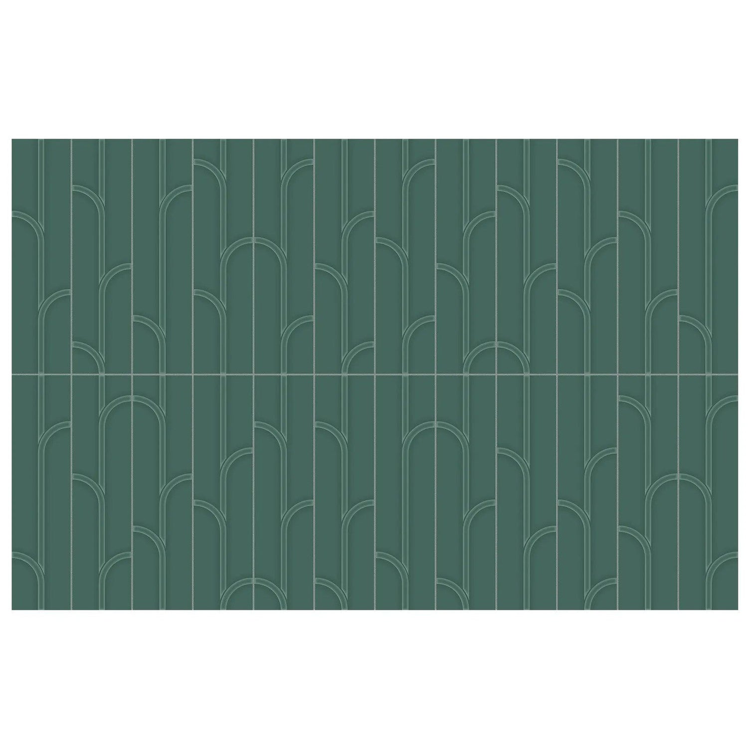 Anatolia Geometra 3X12 Ivy Emerald Glossy Ceramic Wall Tile 4000-0307-0 Emerald Ivy 3x12 - premium natural stone mosaic tile from Anatolia Tile, available at PoshHaus showroom in Keene, NH