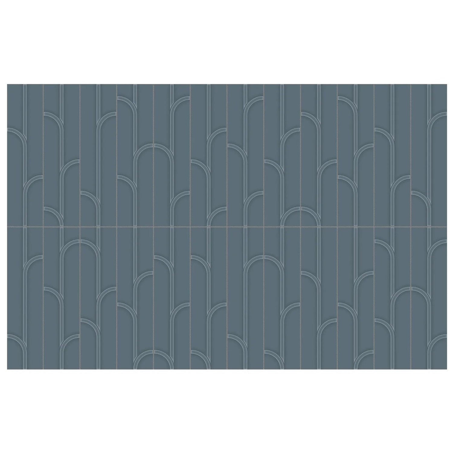 Anatolia Geometra 3X12 Ivy Ink Glossy Ceramic Wall Tile 4000-0306-0 Ink Ivy 3x12 - premium natural stone mosaic tile from Anatolia Tile, available at PoshHaus showroom in Keene, NH