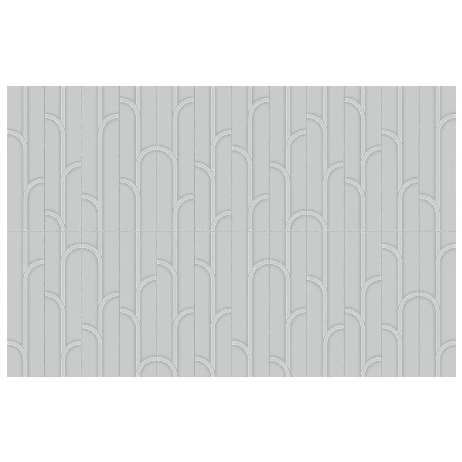Anatolia Geometra 3X12 Ivy Silver Glossy Ceramic Wall Tile 4000-0304-0 Silver Ivy 3x12 - premium natural stone mosaic tile from Anatolia Tile, available at PoshHaus showroom in Keene, NH