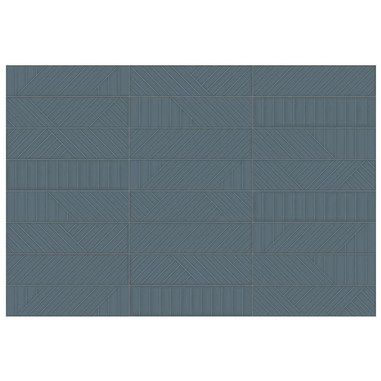 Anatolia Geometra 3X12 Maze Ink Glossy Ceramic Wall Tile 4000-0300-0 Ink Maze 3x12 - premium natural stone mosaic tile from Anatolia Tile, available at PoshHaus showroom in Keene, NH