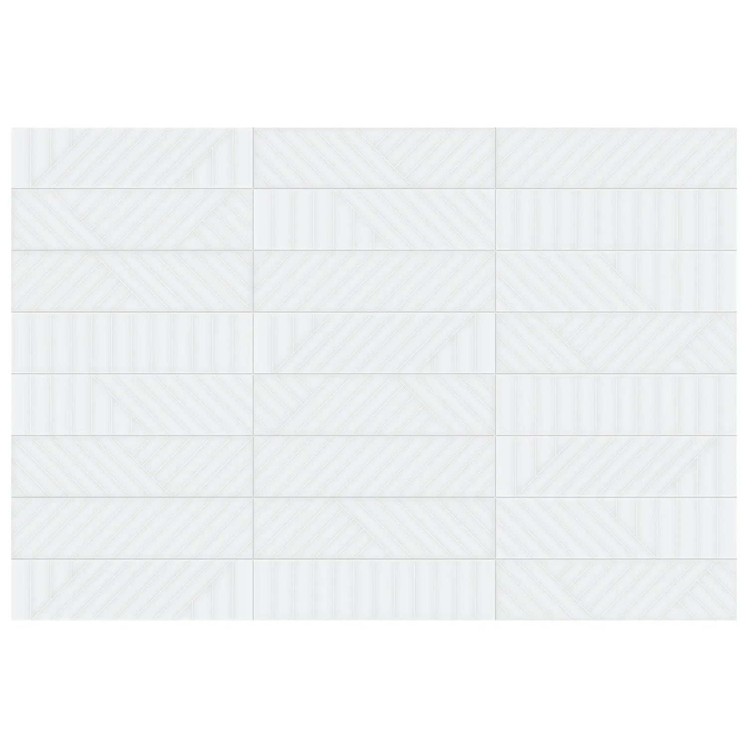 Anatolia Geometra 3X12 Maze Powder Glossy Ceramic Wall Tile 4000-0314-0 Powder Maze 3x12 - premium natural stone mosaic tile from Anatolia Tile, available at PoshHaus showroom in Keene, NH