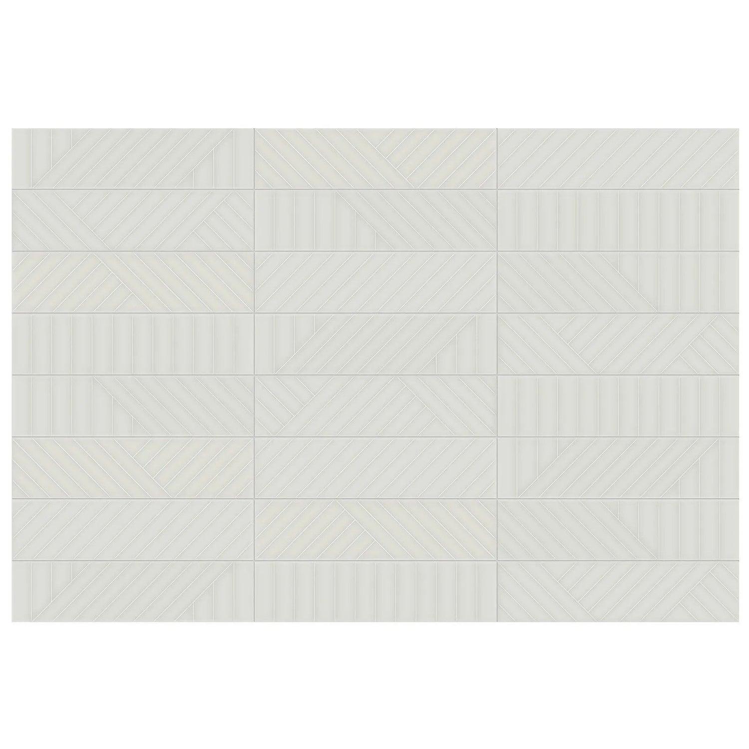 Anatolia Geometra 3X12 Maze Stone Glossy Ceramic Wall Tile 4000-0316-0 Stone Maze 3x12 - premium natural stone mosaic tile from Anatolia Tile, available at PoshHaus showroom in Keene, NH