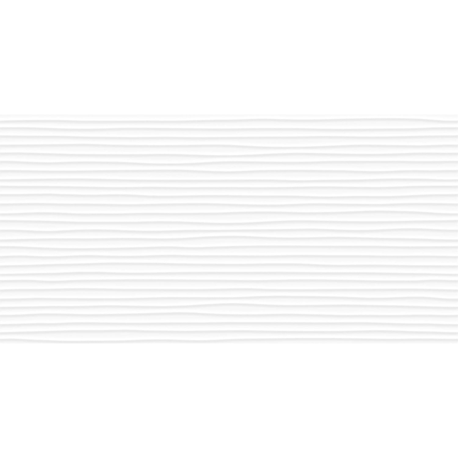 Anatolia Tile 12X24 Linea Amplitued Sculpted White Glossy Wall Tile 4000-0048-1  - premium natural stone mosaic tile from Anatolia Tile, available at PoshHaus showroom in Keene, NH