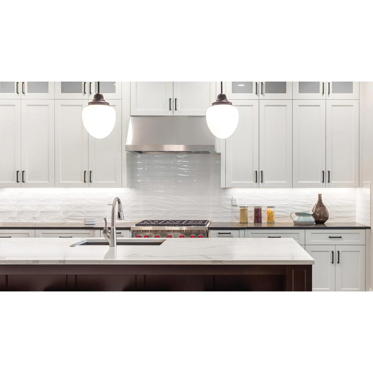 Anatolia Tile 3X12 Marlow Cloud Glossy Wall 4000-0070-1 Cloud 3x12 Glossy - premium natural stone mosaic tile from Anatolia Tile, available at PoshHaus showroom in Keene, NH