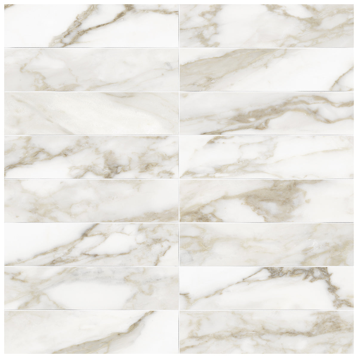 Anatolia Tile 3X12 Raffino Plane Calacatta Matte 4000-0278-0 Onyx Suave Artisan - premium natural stone mosaic tile from Anatolia Tile, available at PoshHaus showroom in Keene, NH