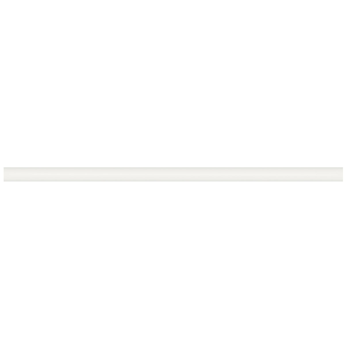 Anatolia Tile Soho Canvas White Glossy Glazed Ceramic 12-Inch Quarter Round 4002-0139-0 Canvas White Quarter Round Glossy - premium natural stone mosaic tile from Anatolia Tile, available at PoshHaus showroom in Keene, NH