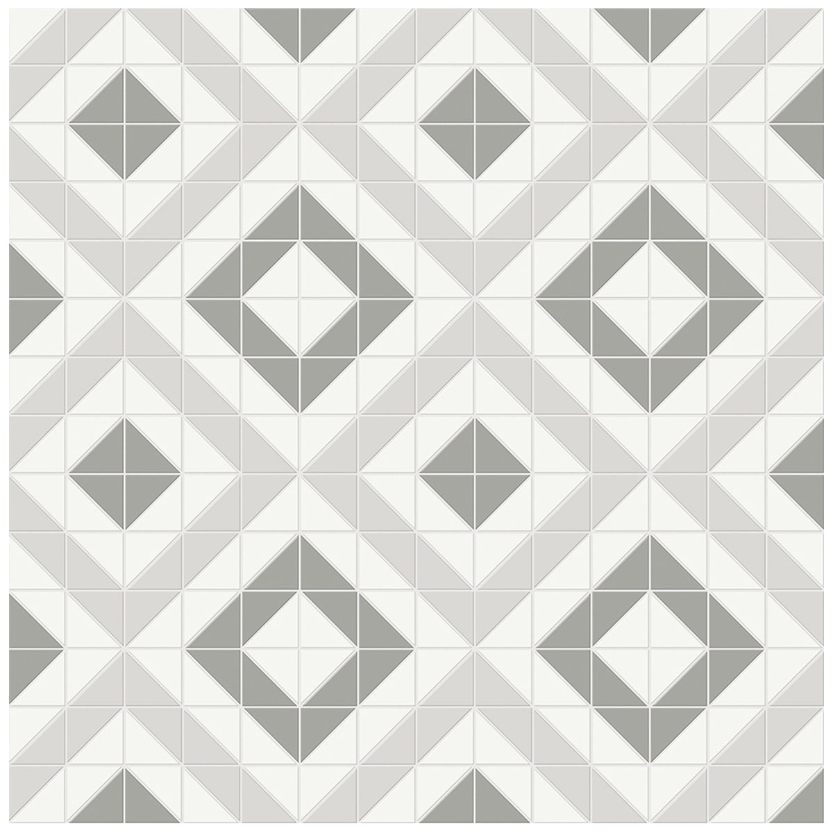 Anatolia Tile Soho Evening Blend Cubic Pattern Matte Porcelain Mosaics. 1 Sheet = .69 Sq. Ft. 4501-0549-0 - premium natural stone mosaic tile from Anatolia Tile, available at PoshHaus showroom in Keene, NH