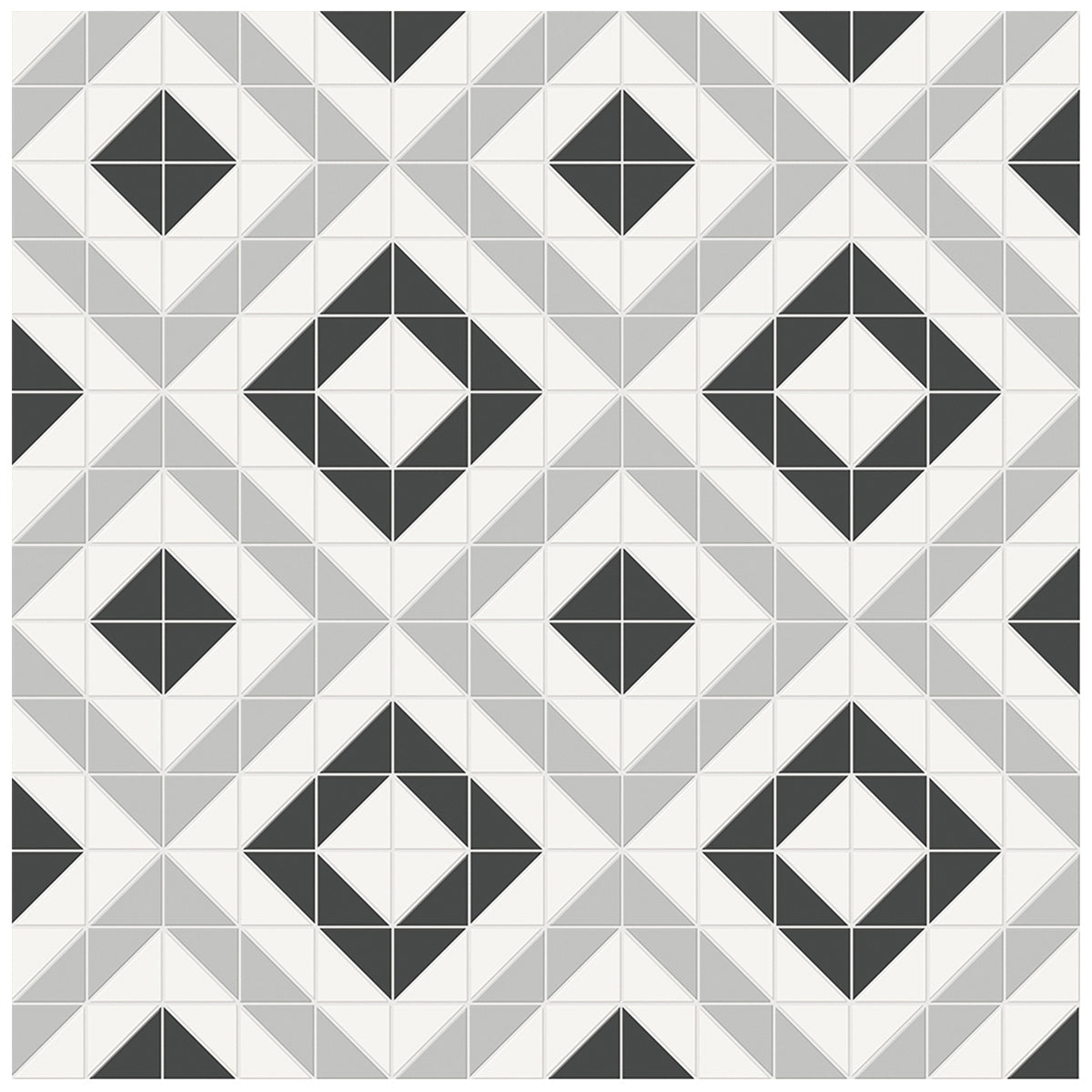 Anatolia Tile Soho Midnight Blend Cubic Pattern Matte Porcelain Mosaics. 1 Sheet = .69 Sq. Ft. 4501-0550-0 - premium natural stone mosaic tile from Anatolia Tile, available at PoshHaus showroom in Keene, NH