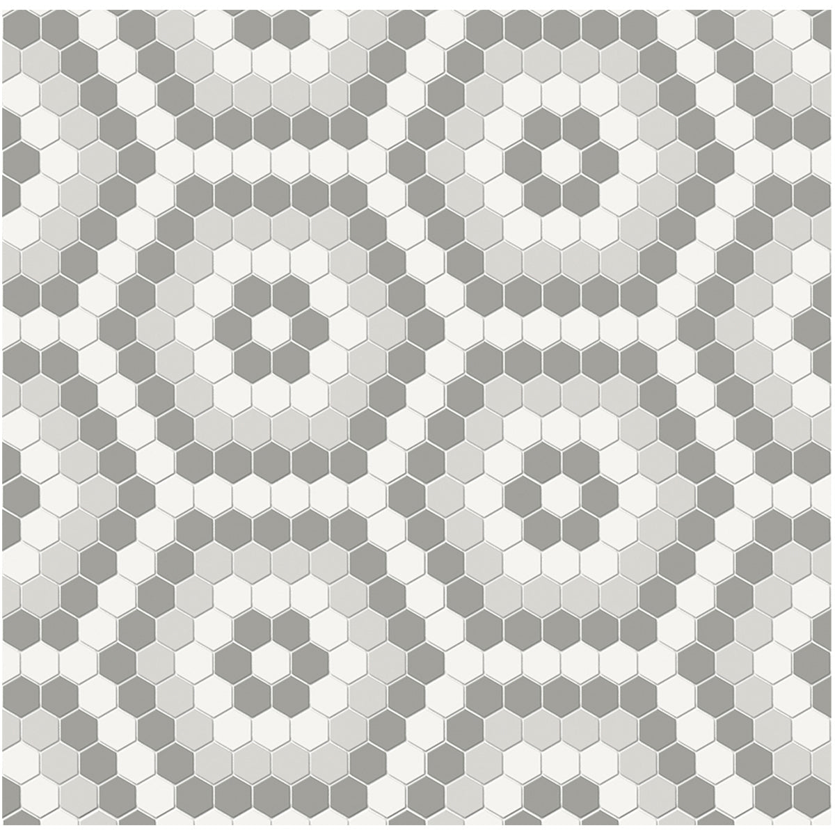 Anatolia Tile Soho Evening Blend Hexagon Pattern Matte Porcelain Mosaics. 1 Sheet = .83 Sq. Ft. 4501-0554-0 - premium natural stone mosaic tile from Anatolia Tile, available at PoshHaus showroom in Keene, NH