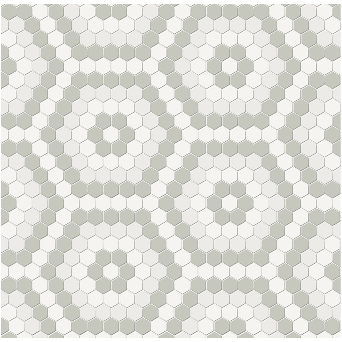 Anatolia Tile Soho Morning Blend Hexagon Pattern Matte Porcelain Mosaics. 1 Sheet = .83 Sq. Ft. 4501-0552-0 - premium natural stone mosaic tile from Anatolia Tile, available at PoshHaus showroom in Keene, NH