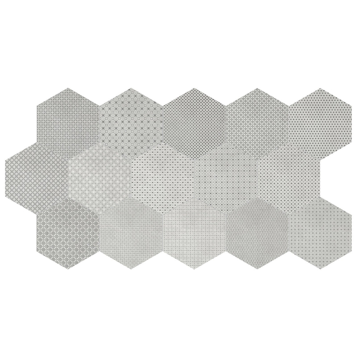 Anatolia Tile 8 In Hex Tapestri Wool 4500-0988-0 Blend Wool Blend Hexagon 8.5x8.5 - premium natural stone mosaic tile from Anatolia Tile, available at PoshHaus showroom in Keene, NH