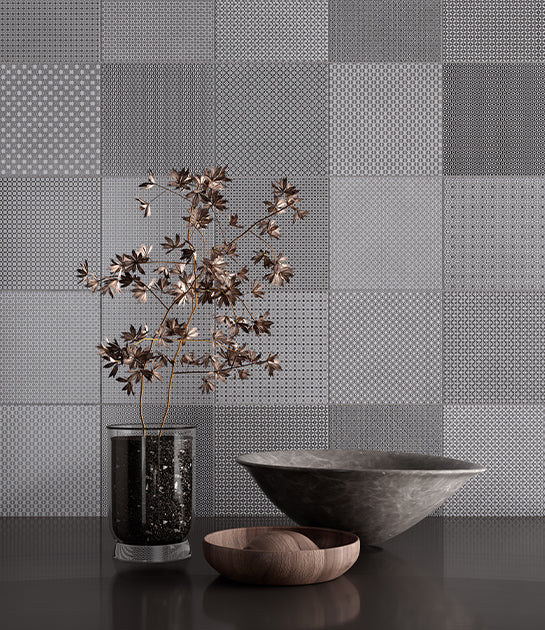 Anatolia Tile 8X8 Tapestri Silk Blend 4500-0979-0 Anatolia Silk Blend 8x8 - premium natural stone mosaic tile from Anatolia Tile, available at PoshHaus showroom in Keene, NH