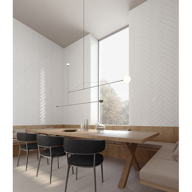 Anatolia Tile 3X12 Teramoda Powder Glossy 4000-0244-0 Powder - premium natural stone mosaic tile from Anatolia Tile, available at PoshHaus showroom in Keene, NH