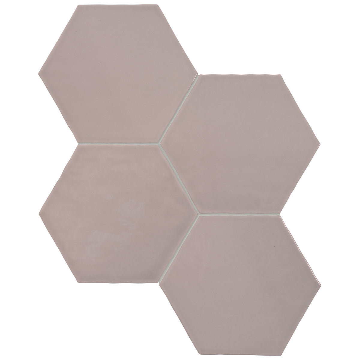 Anatolia Tile 6" Hex Teramoda Petal Glossy 4000-0262-0 Petal Hexagon - premium natural stone mosaic tile from Anatolia Tile, available at PoshHaus showroom in Keene, NH