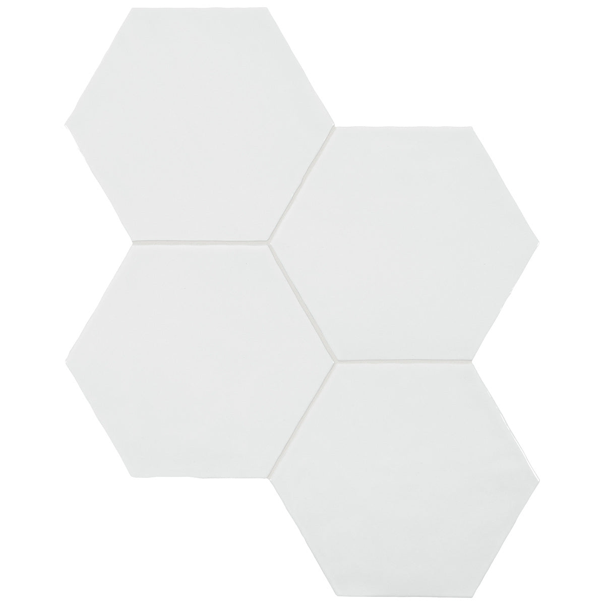 Anatolia Tile 6" Hex Teramoda Powder Glossy 4000-0254-0 Powder Hexagon - premium natural stone mosaic tile from Anatolia Tile, available at PoshHaus showroom in Keene, NH