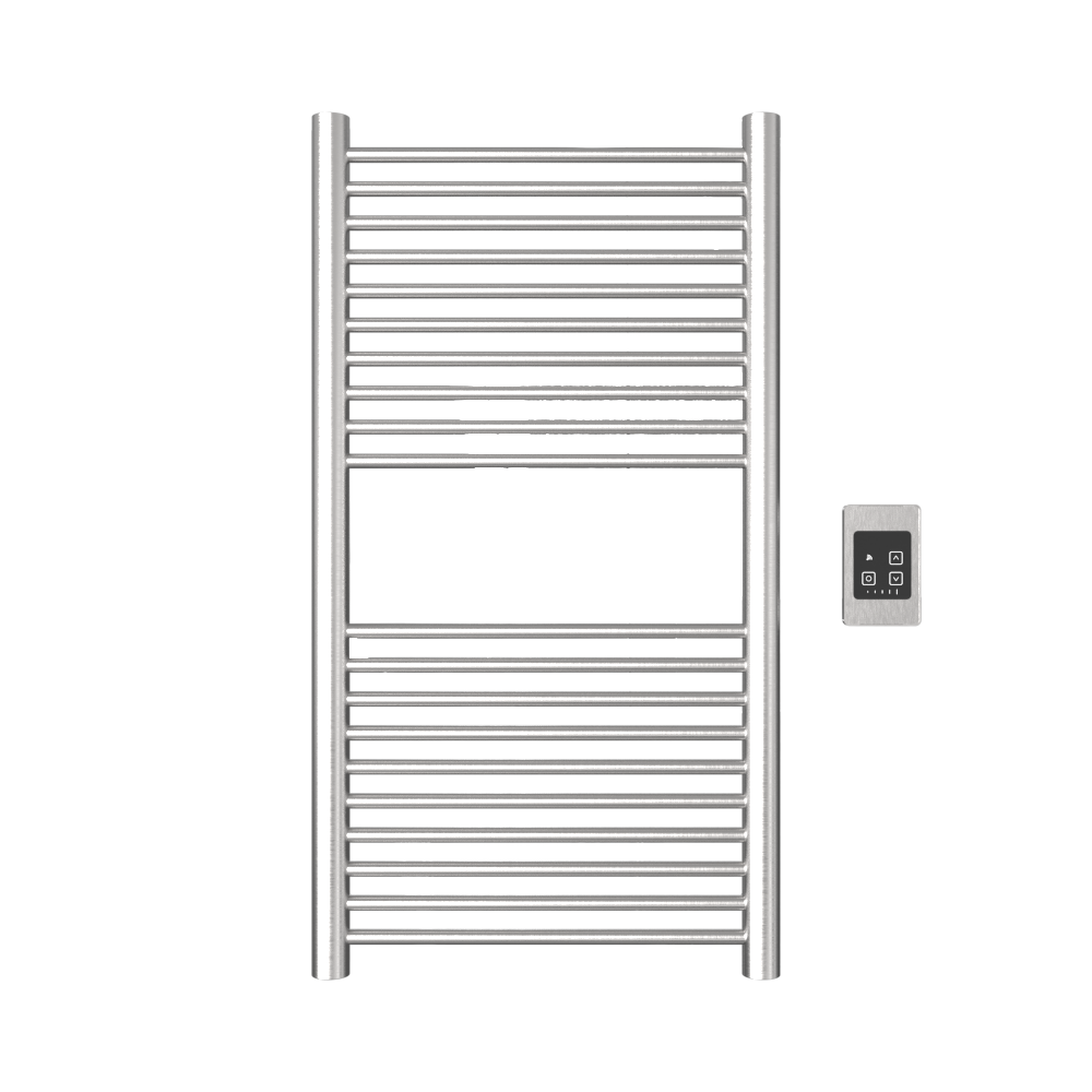 Amba Products A2036B Antus 20-Bar Hardwired Towel Warmer - 4.125 x 20.375 x 37.75 in. - Brushed Finish