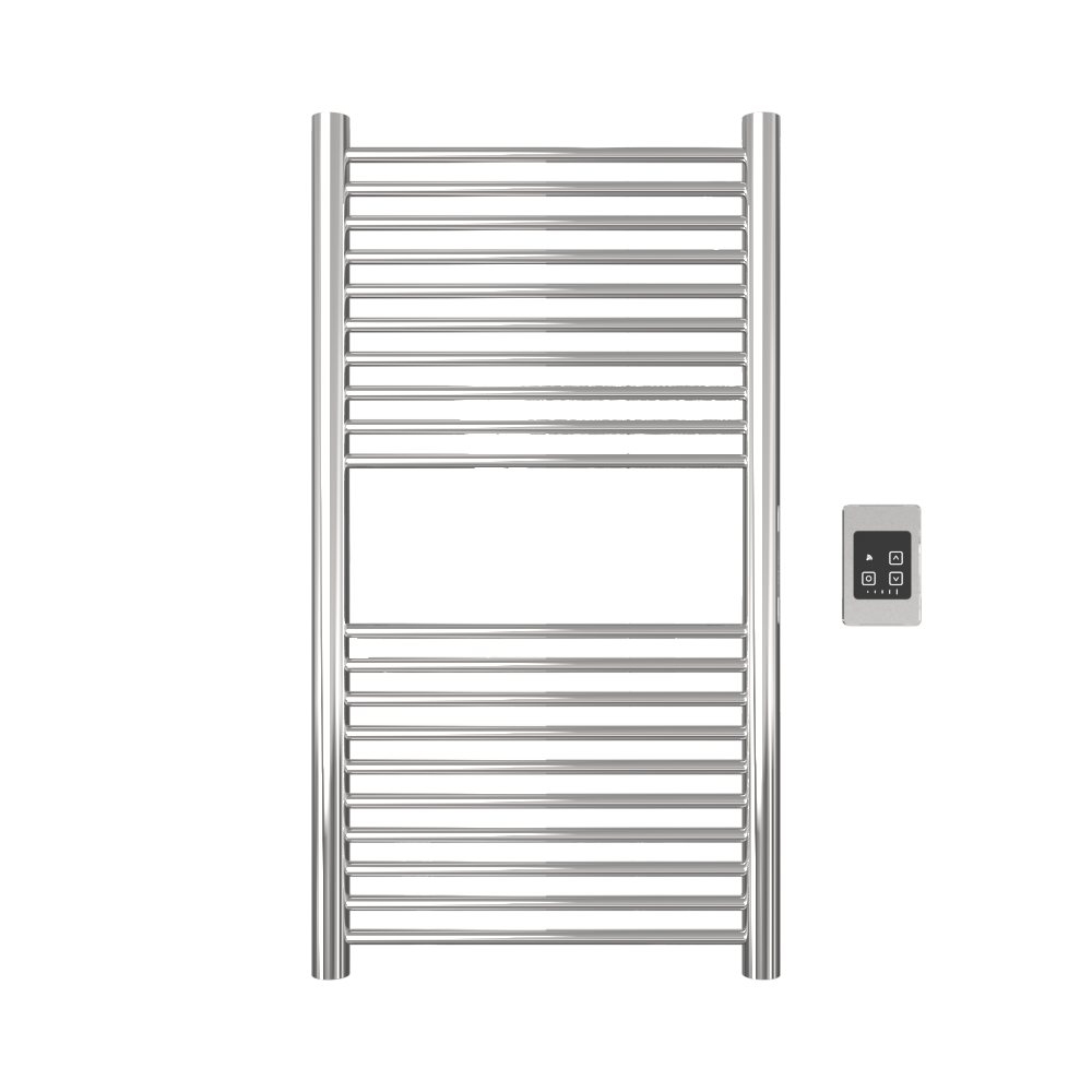 Amba Products A2036P Antus 20-Bar Hardwired Towel Warmer - 4.125 x 20.375 x 37.75 in. - Polished Finish