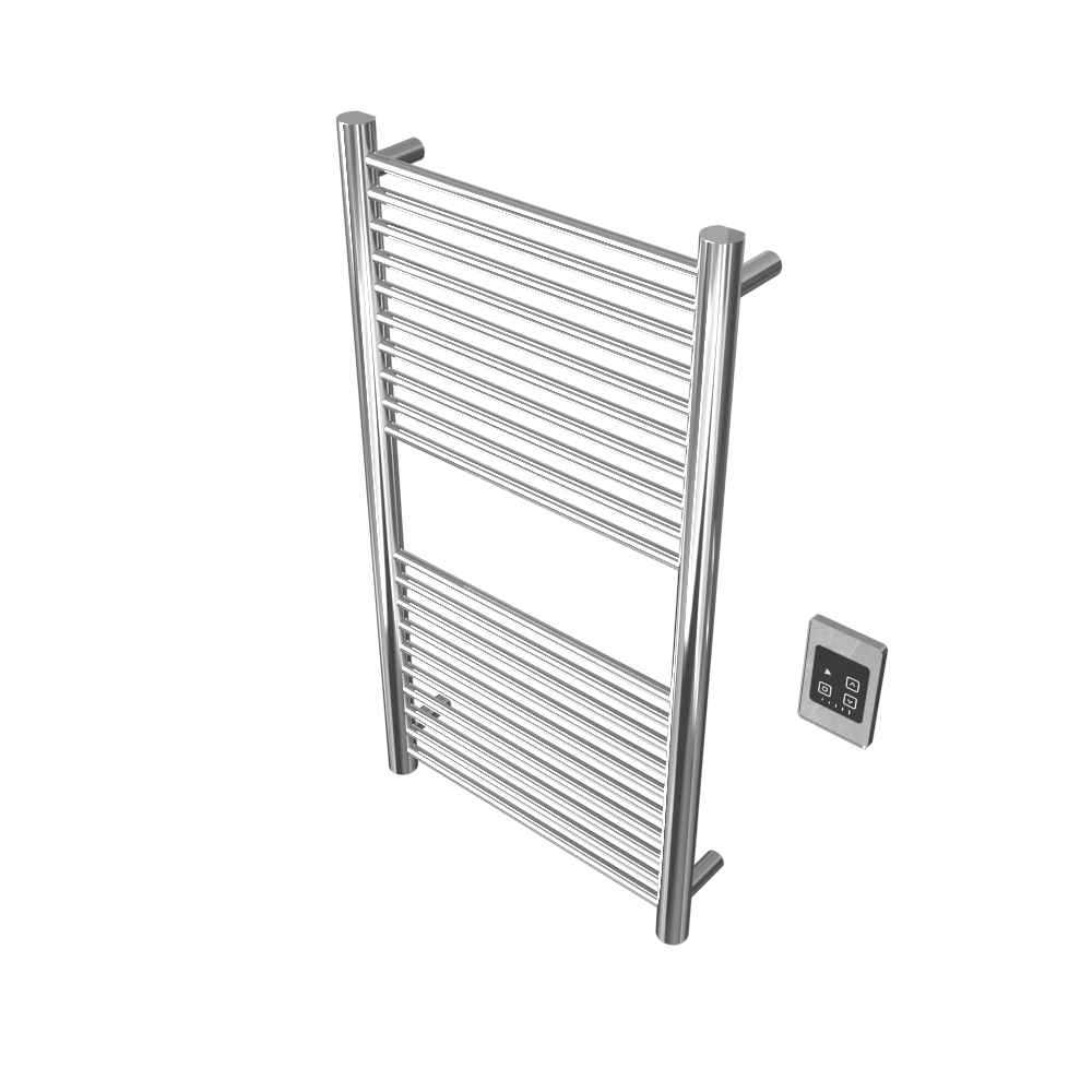 Amba Products A2036P Antus 20-Bar Hardwired Towel Warmer - 4.125 x 20.375 x 37.75 in. - Polished Finish