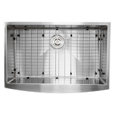 Nantucket Sinks' Apron332210-SR-16 - 33 Inch Pro Series Small Radius Farmhouse Apron Front Stainless Steel Sink