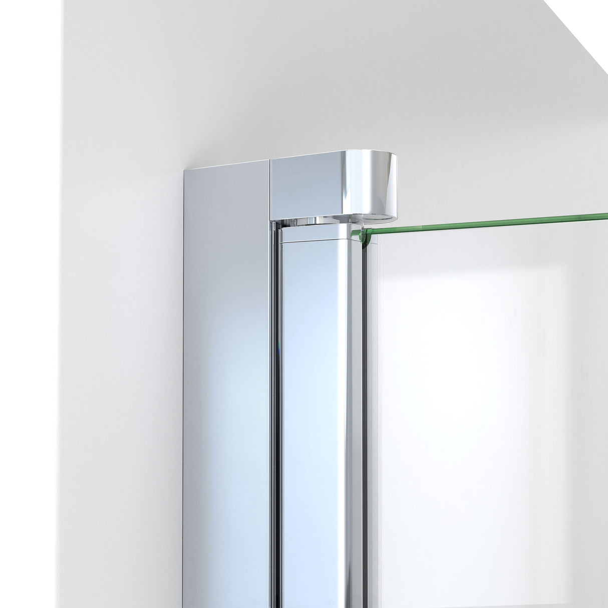 DreamLine Aqua-Q Fold 32 in. D x 32 in. W x 76 3/4 in. H Frameless Bi-Fold Shower Door in Chrome with White Acrylic Kit