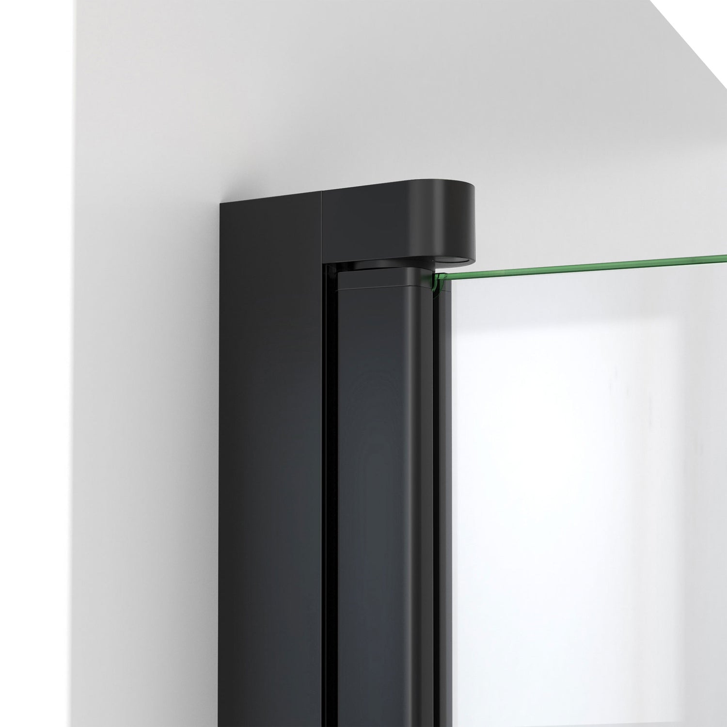 DreamLine Aqua-Q Fold 36 in. D x 36 in. W x 76 3/4 in. H Frameless Bi-Fold Shower Door in Satin Black with White Acrylic Kit