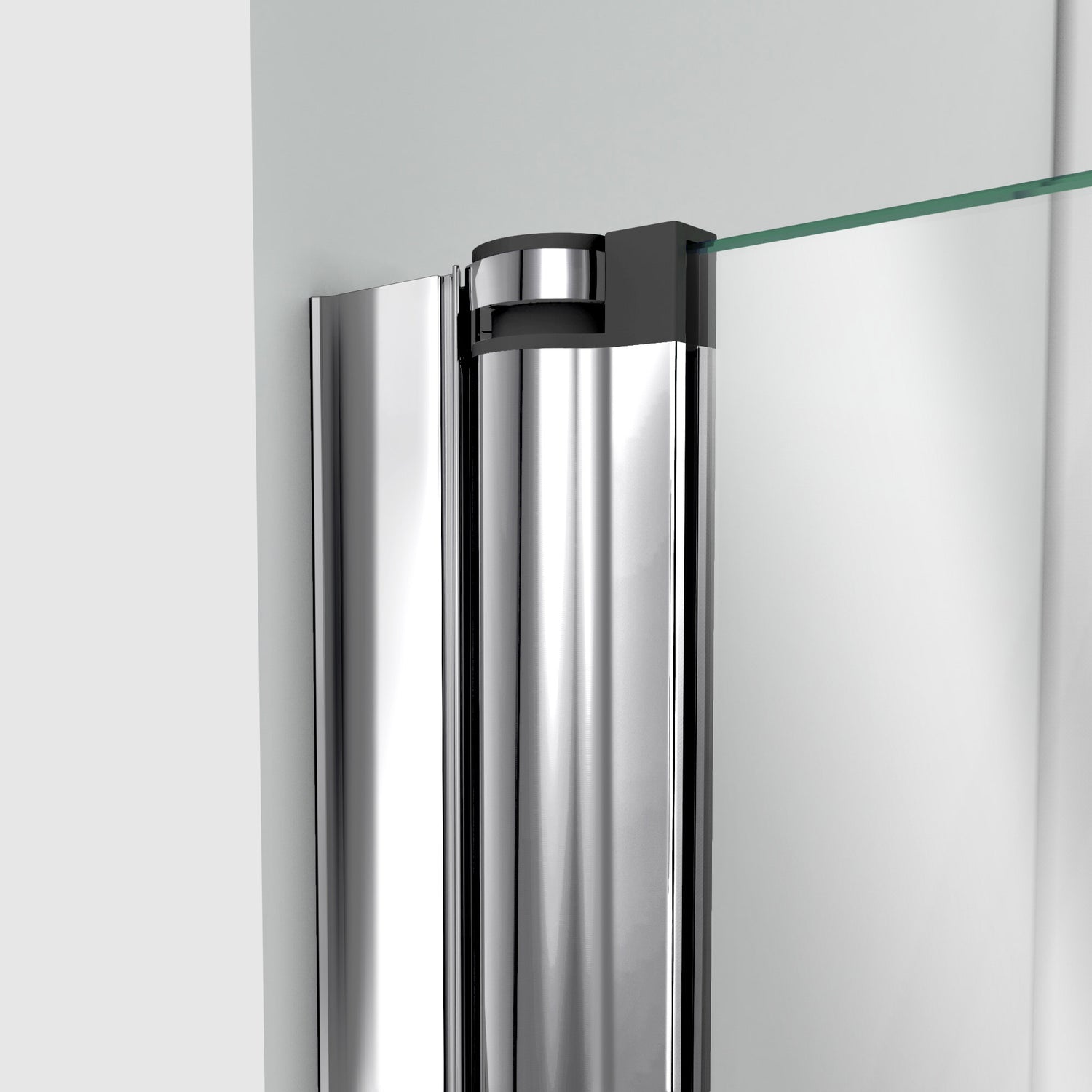 DreamLine Aqua Fold 36 in. D x 36 in. W x 78 3/4 in. H Bi-Fold Shower Door, Base, and White Wall Kit in Chrome