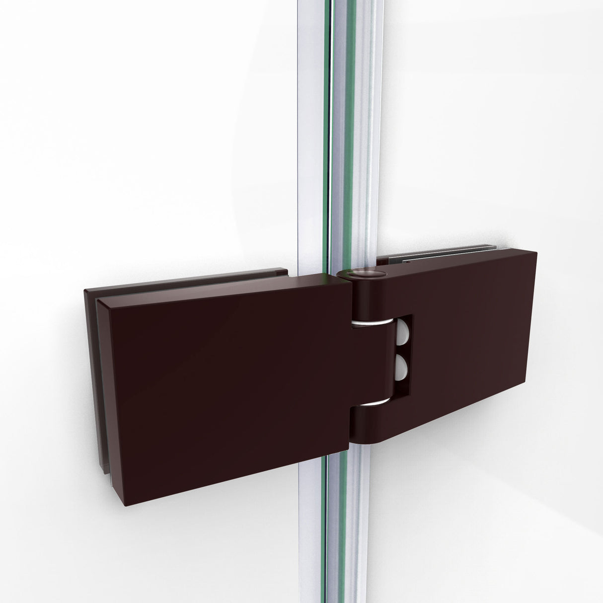 DreamLine Aqua Ultra 45 in. W x 72 in. H Frameless Hinged Shower Door in Oil Rubbed Bronze