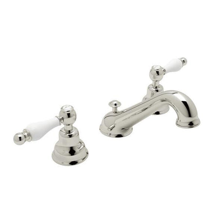 Arcana™ Widespread Lavatory Faucet With C-Spout Polished Nickel PoshHaus