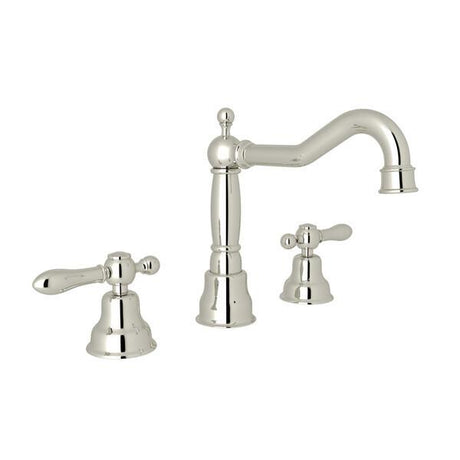Arcana™ Widespread Lavatory Faucet With Column Spout Polished Nickel PoshHaus