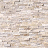Arctic golden split face ledger panel 6X24 quartzite wall tile LPNLQARCGLD624 product shot multiple tiles angle view