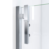 DreamLine Ascend 48-49 in. W x 72 in. H Frameless Pivot Shower Door in Brushed Nickel